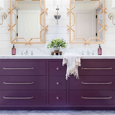 purple bathroom vanity